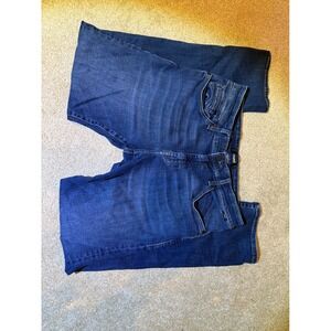 Mavi Zach Straight Leg Mens Jeans Dark Wash Blue Organic Cotton 33/32